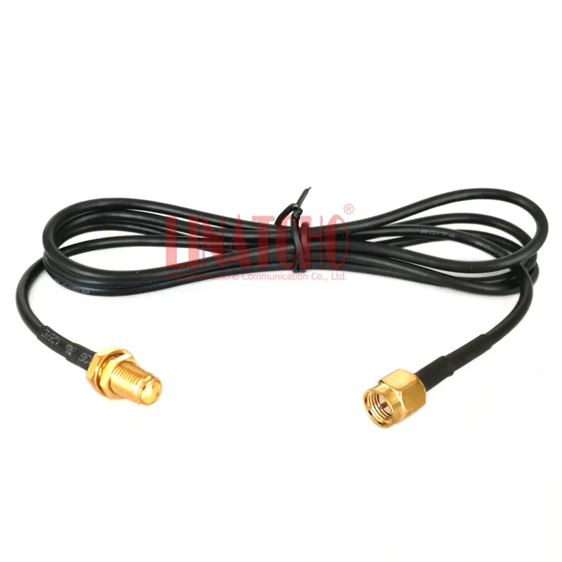 1 Meters RG174 SMA Male to SMA Female Straight Connector Coaxial Pigtail Cable