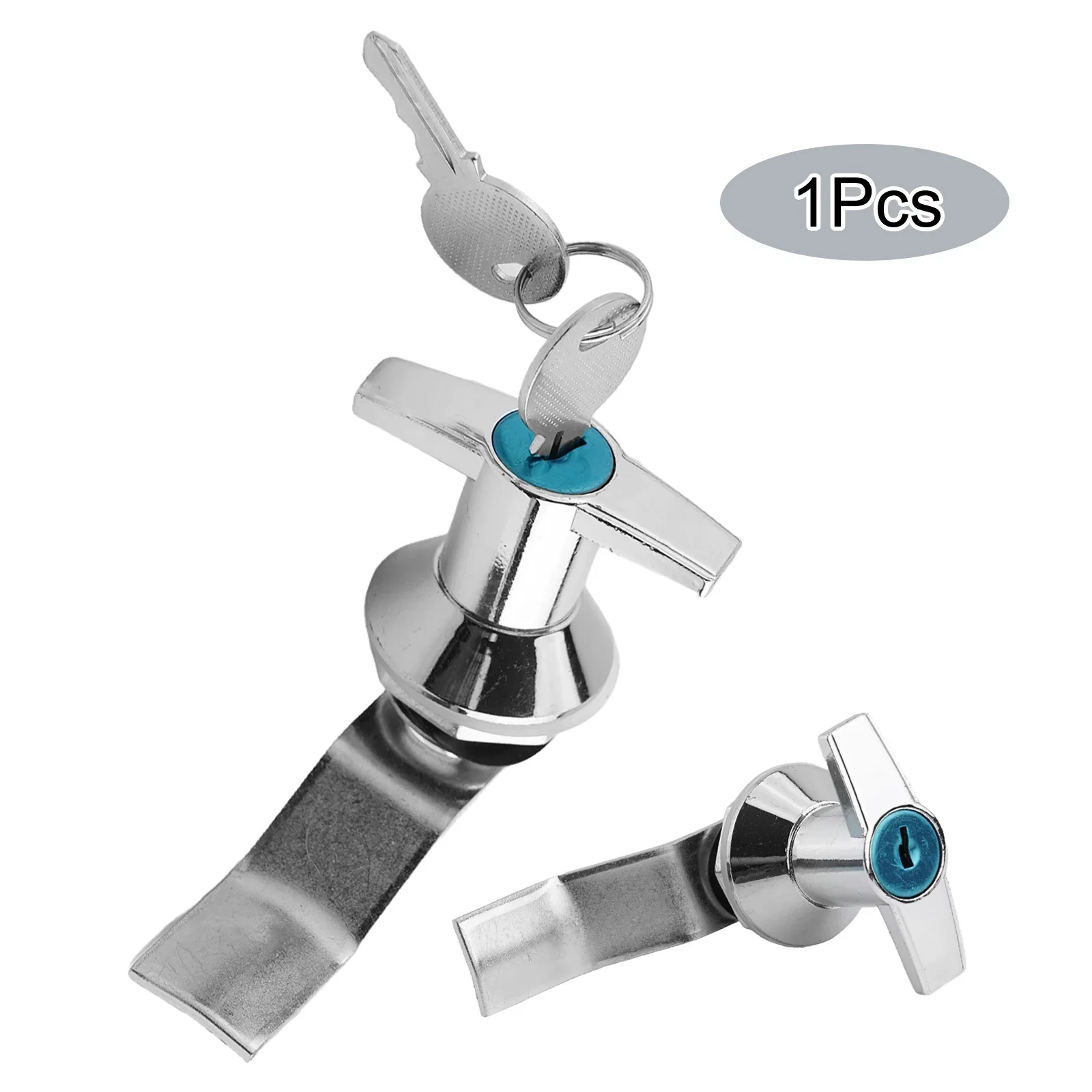 Aluminum Alloy T-Handle Lock With Key Distributor Box Handle Lock Cabinet Door Lock Campervan Furniture Door Hardware