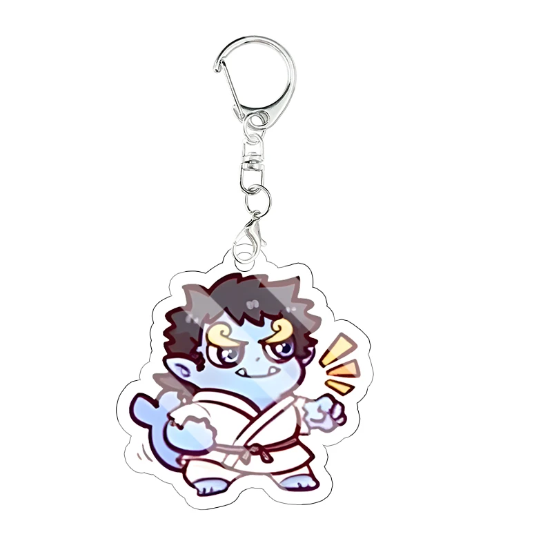 Q Version Luffy Nami Acrylic Keychain Usopp Tony Chopper Nico Robin Anime Bag Pendant Exquisite Student Cartoon Festival Gift view 4