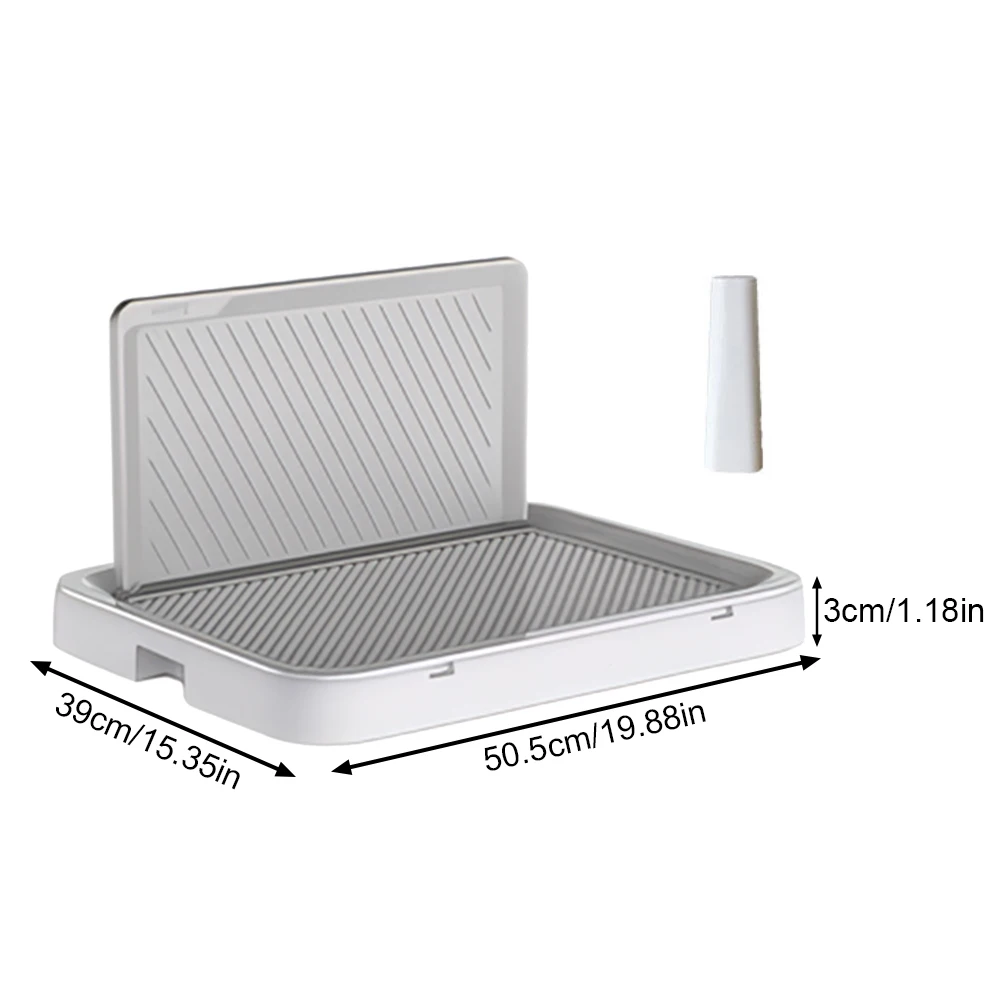 Dog Potty Tray with Pee Wall Training Pee Pad Holder Anti-Splash Pet Dog Toilet Dog Potty Trainer for Puppy and Small Size Dog view 6