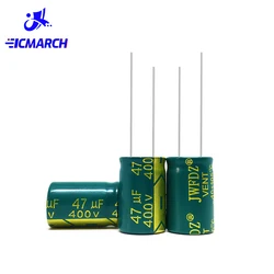 10PCS 47UF 400V Capacitor 400V 47UF 16X25mm 400V47UF Low ESR Aluminum Electrolytic Capacitor