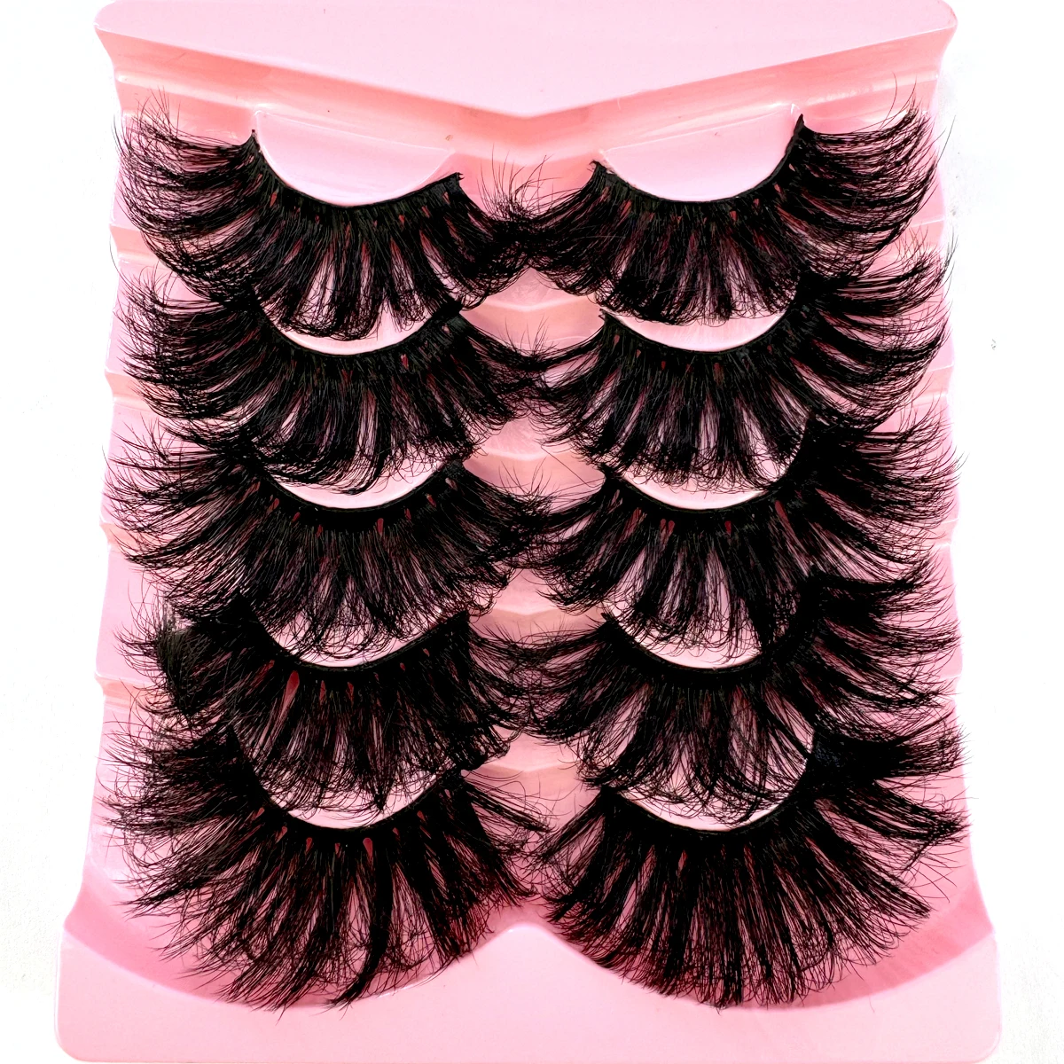 HBZGTLAD Flauschige Lange Wimpern 3D Faux Mink Wimpern Natürliche Falsche Wimpern Dramatische Weiche Volumenwimpern Wimpernverlängerung Make-up – Detail 22
