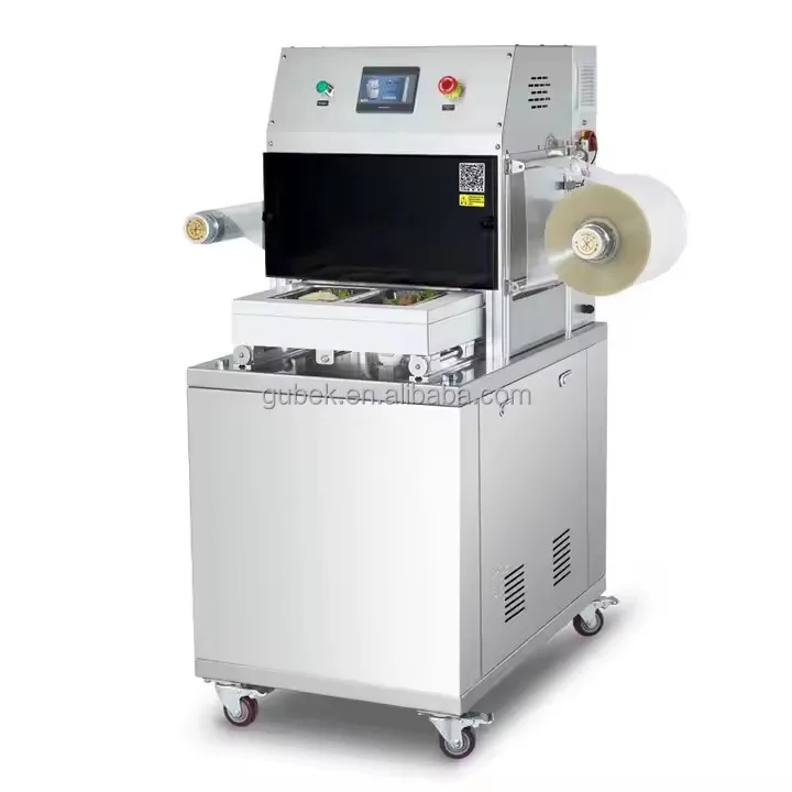 DQ320L-E Modified Atmosphere Gas Filling Ready Meal Packaging Machine