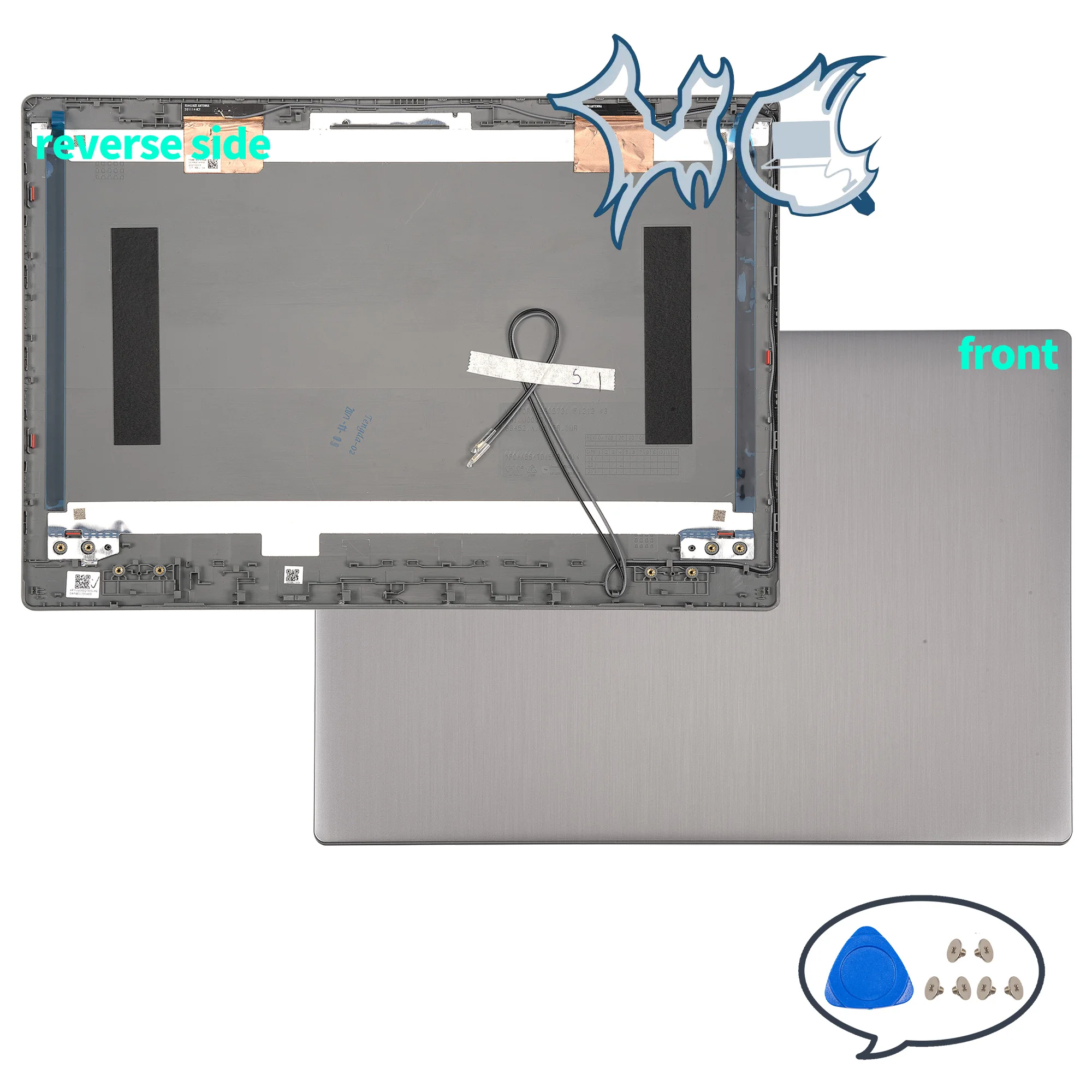 LCD Back Cover For IdeaPad 3-14 3-14IIL05 3-14ARE05 3-14IML05 Bezel Palmrest Bottom HingeCover Laptop Part Replace GS452