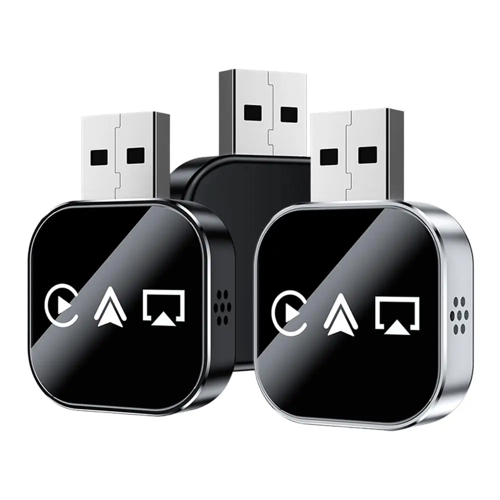 

Wireless CarPlay Adapter New Style 2025 Android Auto Adapter Easy Connect Mirror Link Adapter Universal for Most Cars