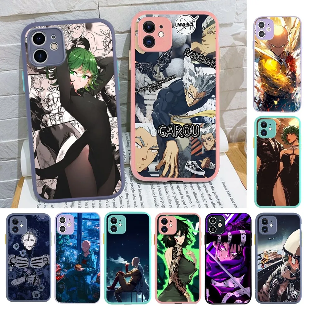

ONE PUNCH-MAN Phone Case For IPhone 14 11 12 13 Mini Pro Max 8 7 Plus X XR XS MAX Translucent Matte Cover