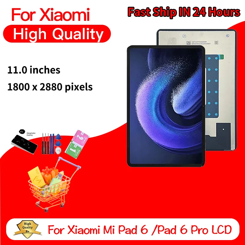

11“Inch For Xiaomi Pad 6 23043RP34C LCD Screen Touch Digitizer For Mi Pad6 Pro 6Pro 23046RP50C Display Replacement