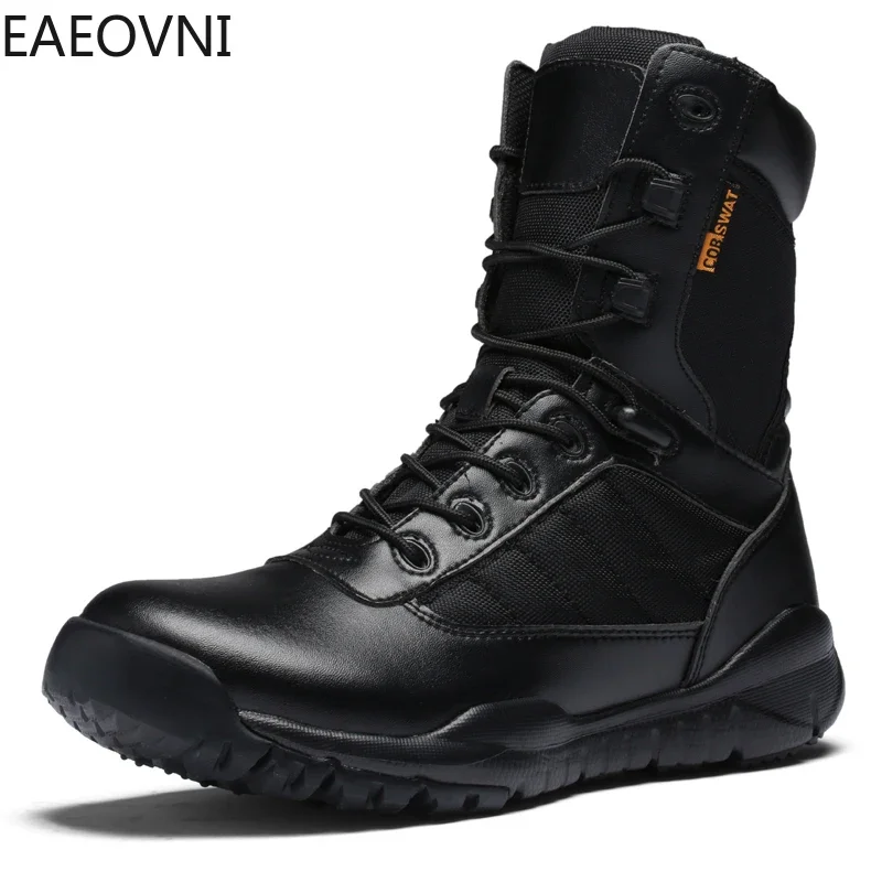 Climbing Boots High Tops Men's Biker Boot Personality Hard-wearing British Style Crush Resistant EAEOVNI New Arrival Hot Sale