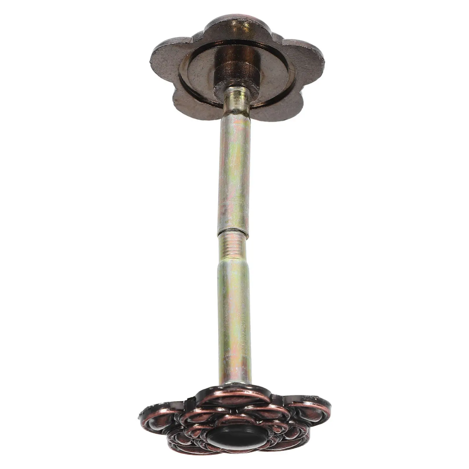 1Set Zinc Alloy Flower Shaped Door Hole Cover Plate Vintage Deadbolt Hole Filler Cabinet Knob Handle Plug Elegant Retro Metal