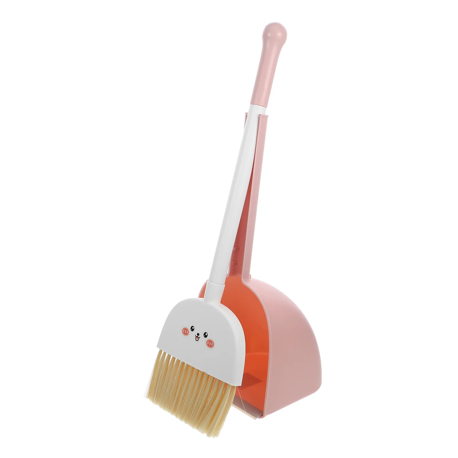 1Set Childrens Broom and Dustpan Set Fine Workmanship Sturdy for Long Lasting Use Kids Broom and Dustpan Cleaning Set