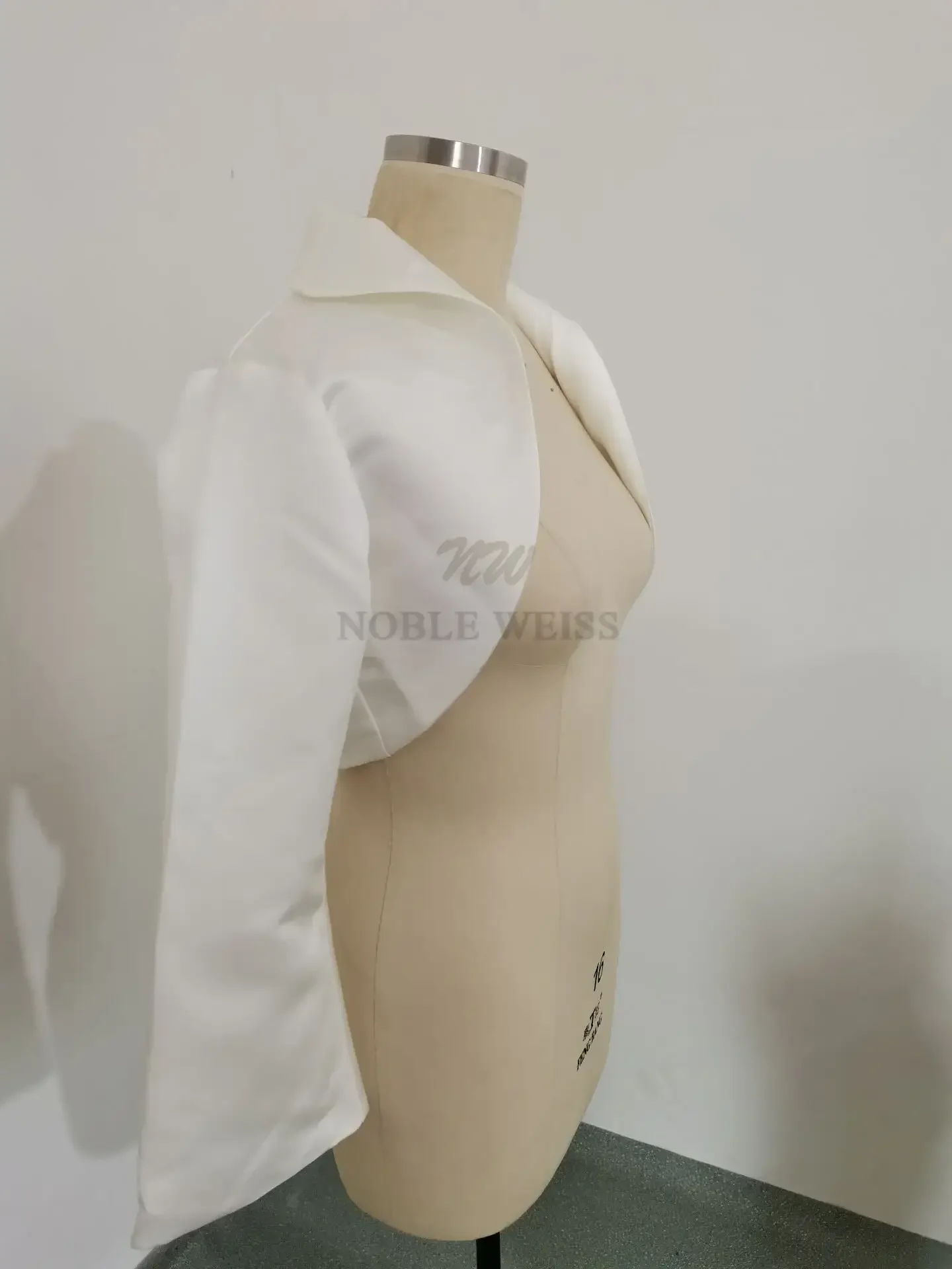 3/4 Long Sleeve wedding jacket satin bolero jackets for Bridal Party Coat Bridal Jacket Customized