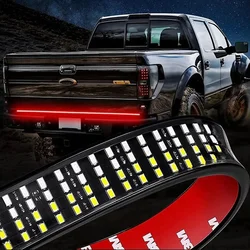 60 inch Truck Tailgate Light Bar Three Color LED High Brightness Reverse Brake Turn Signal Tail Lights Four Row Warning Lamp 12v