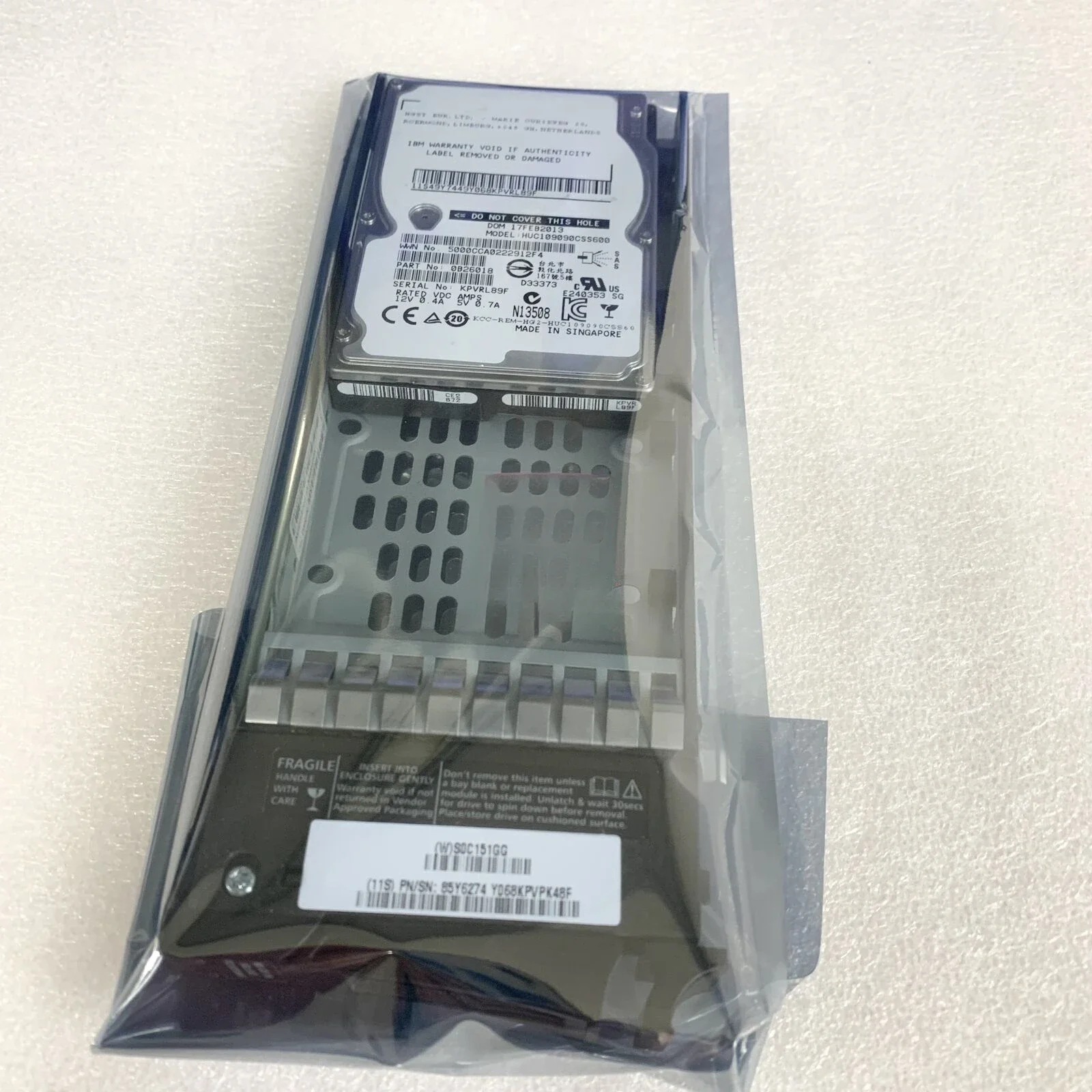 

00Y2684 00D5303 00L4568 900G 10K SAS V7000 Storage Hard Drive Used