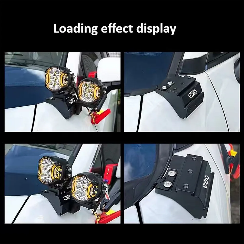 For Toyota RAV4 2013-2026 Quick-Release A-Pillar Spotlight & Searchlight Bracket, Offroad Light Holder, 2PCS