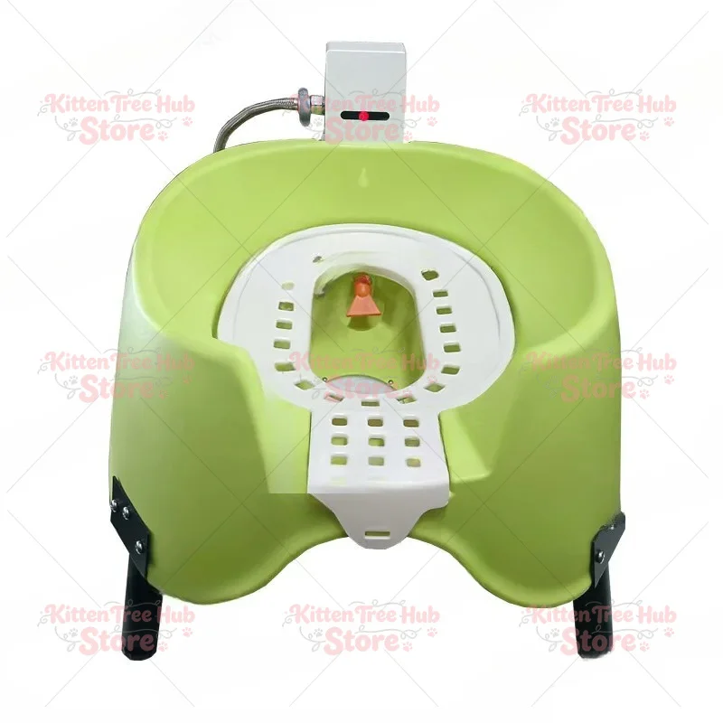 Automatic Induction Flushing Cat Litter Box Remote Infrared Induction Pet Toilet Cat Toilet