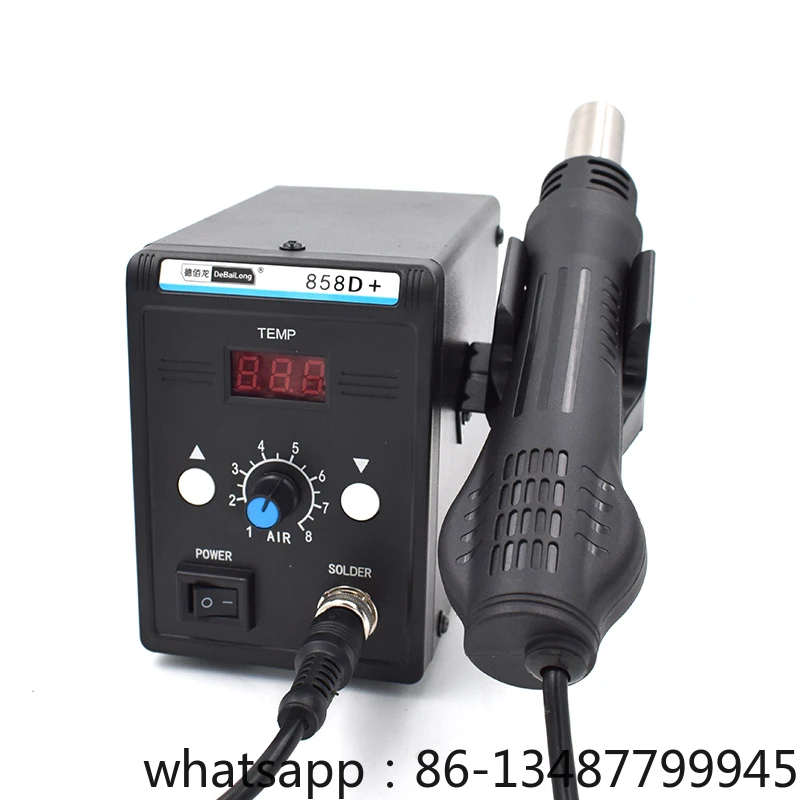 ZAHUOPU Store   858D Anti-static Digital Display  Hot Air Disassembly Soldering Station Hot Air Gun Mobile Phone Maintenance