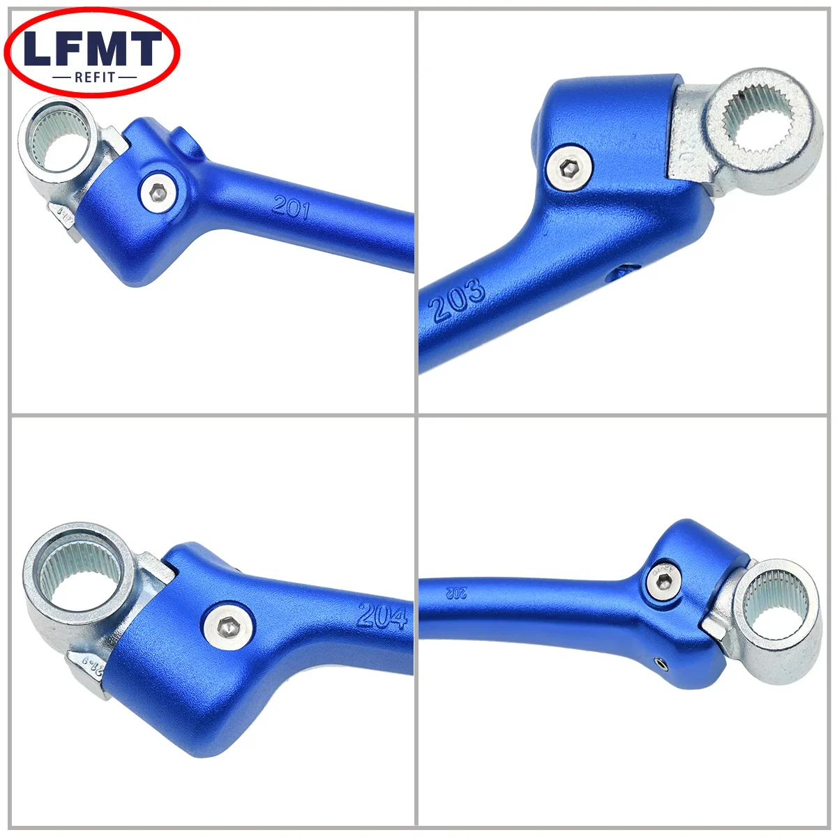 Motorcycle Forged Kick Start Lever Pedal Levers For Yamaha YZ WR 125 YZ250 YZ250F YZ250X YZ250FX YZ450F YZ450FX WR450F 1986-2023