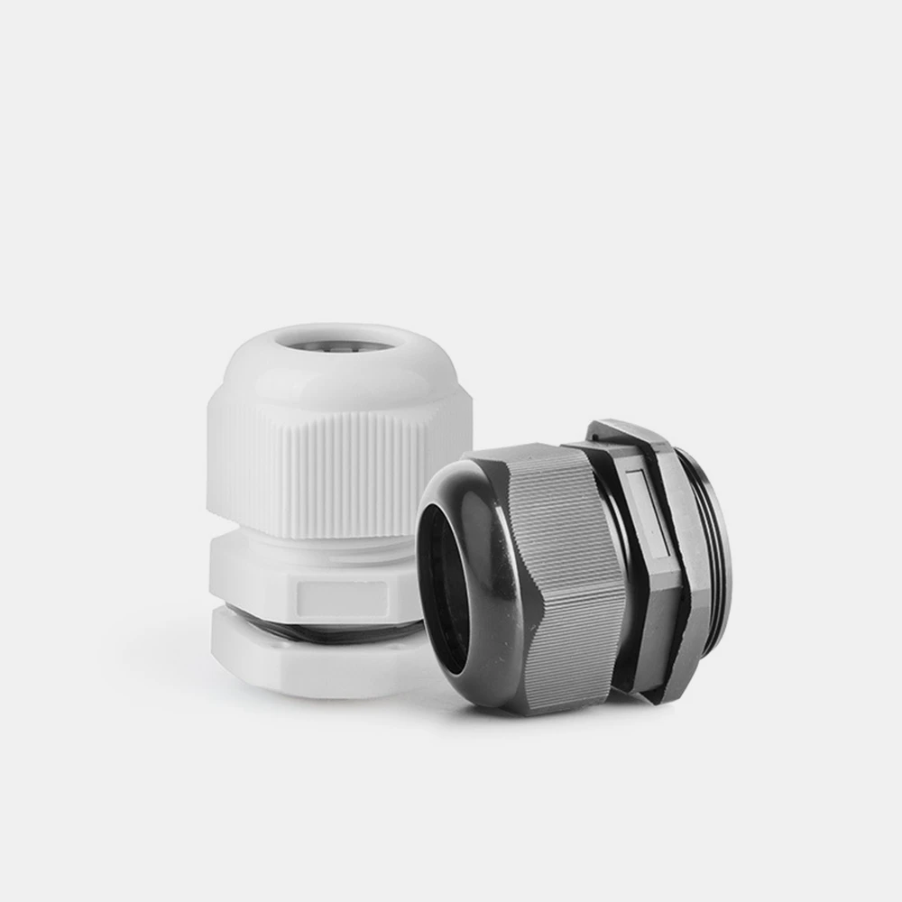 M16 M18 m20 M12*1.5 PG7 PG9 PG11 PG13.5 Cable Glands Nylon plastic waterproof cable  fixed Waterproof Gasket Plastic Cable Gland