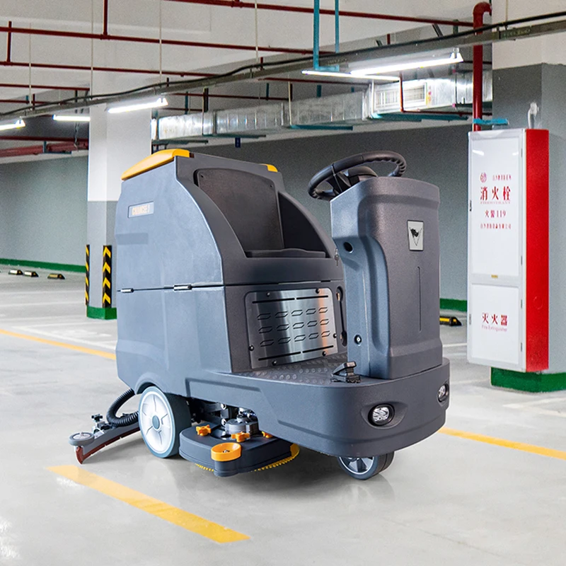 Chancee K80 Preço de fábrica Máquina de purificação de piso com escova dupla de concreto