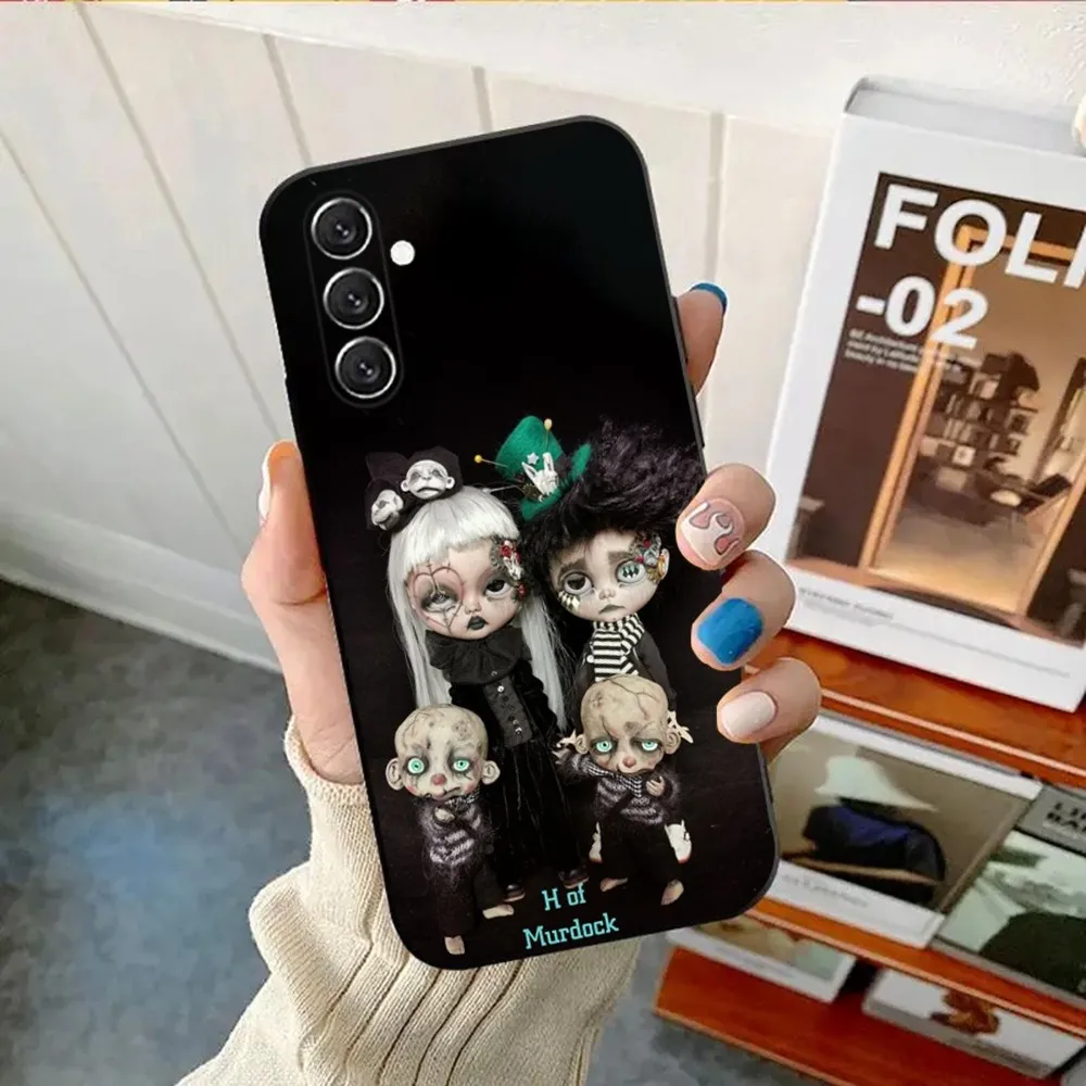 Krajews Creepy Dolls coque  Phone Case For Samsung Galaxy A13,A21s,A22,A31,A32,A52,A53,A71,A80,A91 Soft Black Cover