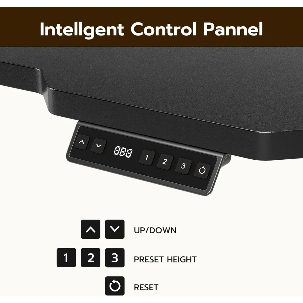 مكتب قائم على شكل حرف L مقاس 59 بوصة، ارتفاع قابل للتعديل، مكتب قائم زاوية كهربائية للألعاب، طاولة كمبيوتر مع حامل قابل للعكس #6