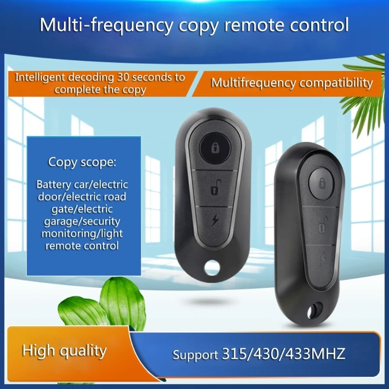 K230715 315/430/433MHz Multi-Frequency Copy Remote Control Wireless Duplicator for Garage Door Openner K1KF