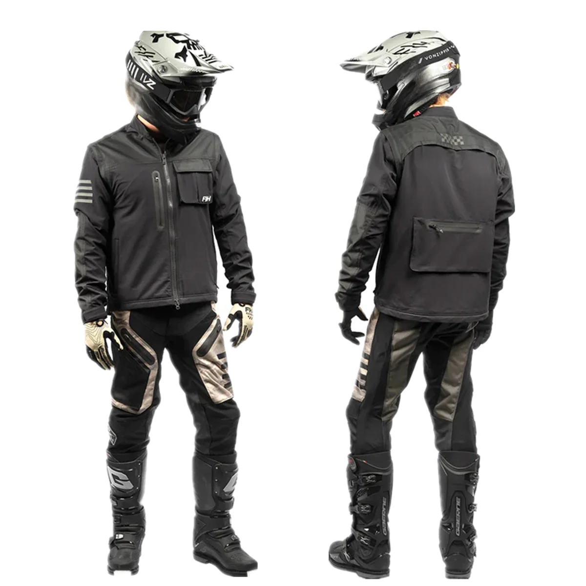 

2025 Moto Podium SHIFT Seeker Black Off-Road Jacket Motorcycle with zip-off sleeves Vest Motocross Race Wear MX Dirt Bike Jacket
