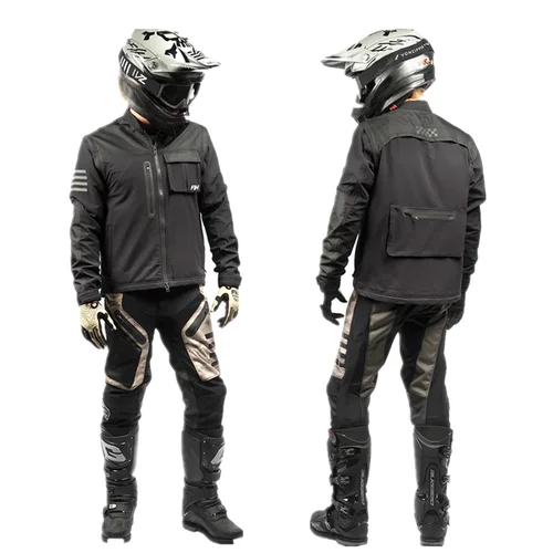 Imagen 1 del producto Chaleco de moto 2025 FH, buscador de cambios, chaqueta todoterreno negra, chaleco con mangas, ropa de carrera para Motocross, chaqueta para moto de cross MX