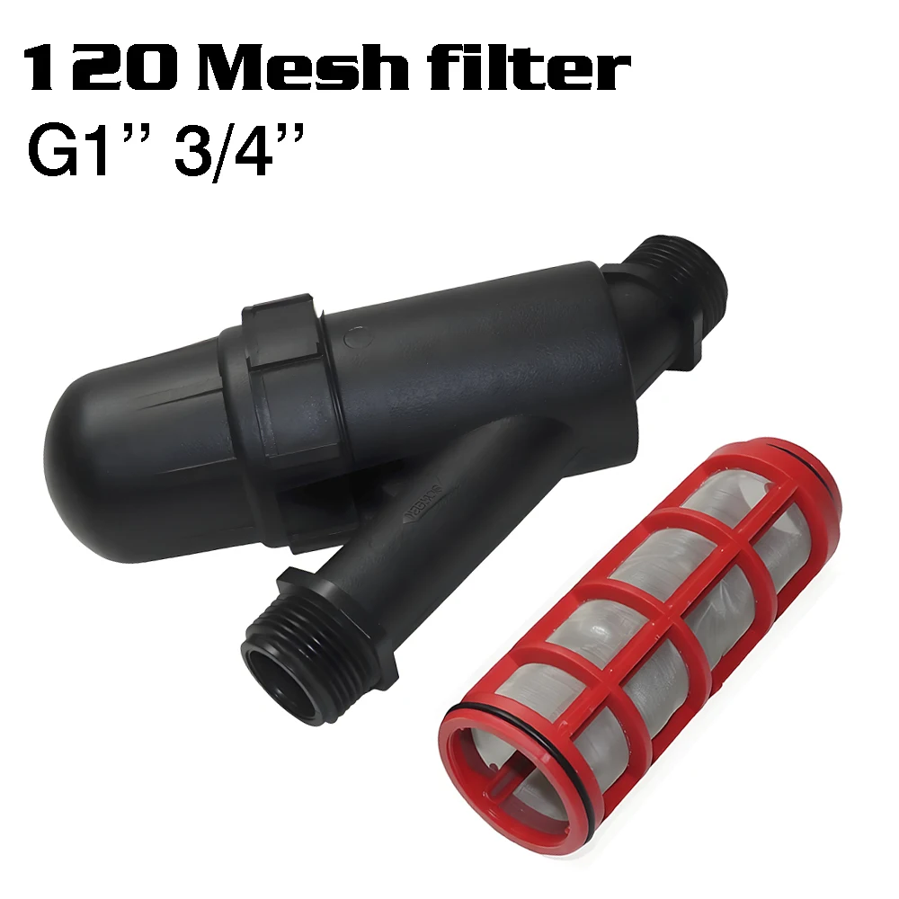 

Фильтр для воды с наружной резьбой 1'' 3/4'', 120 меш, стальной, для садового орошения, систем туманообразования, отсеватель примесей