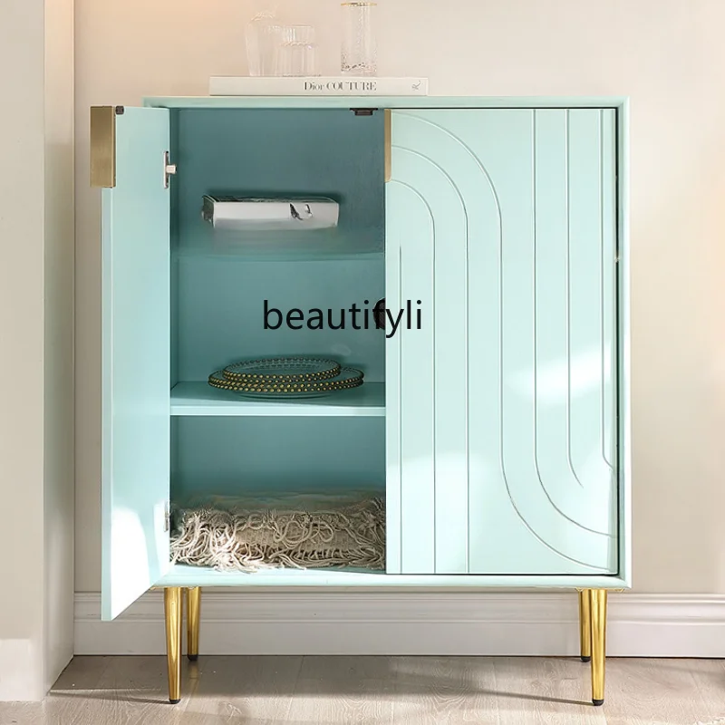 

Entrance Cabinet Painted Designer Sideboard Storage Rack Entry Entrance Cabinet Living Room Furniture Cabinet furniture