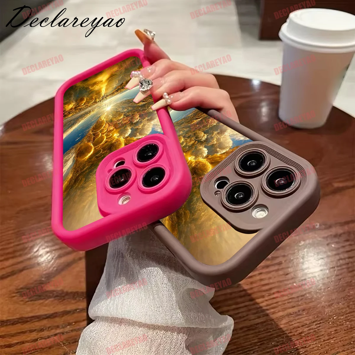 DECLAREYAO ماتي بولي يوريثان لينة خفيفة سليم حالات ل Xiaomi Mi 2 لايت 13T 11i 12T 12 9T 10T 11 13 NE 15 يغطي حالة للصدمات #3