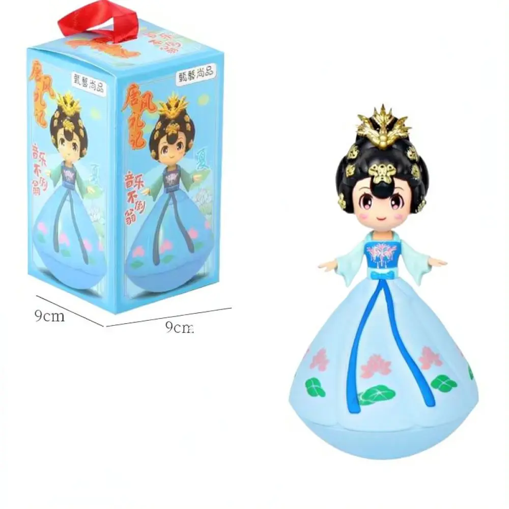 Chinese Tang Dynasty Roly Poly Doll Desktop Ornament Traditional Culture Figurine Creative Home Decor Desk Decoration Gift