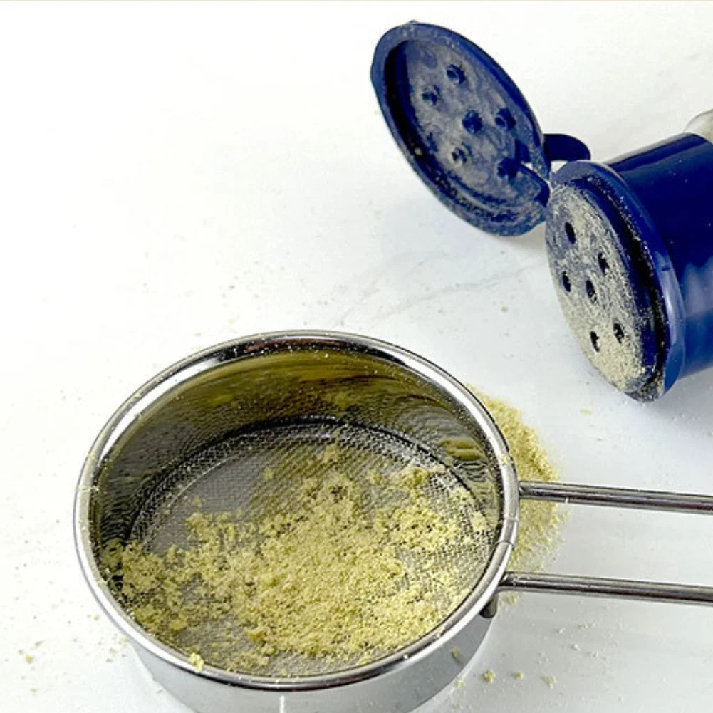 Powdered Sugar Sifter Flour Sifter For Pasta Draining Stainless Steel Construction Extra-fine Mesh Design Heat-resistant Handle