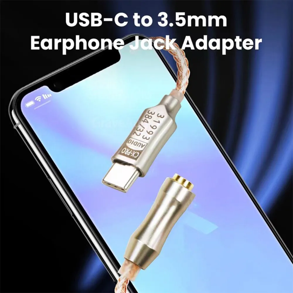 

Converter Headphone Amplifier Audio Decoder 32bit Type C To 3.5mm CX31993 Audio Decoder USB DA06 IEM AMP Mobile Phone Adapter