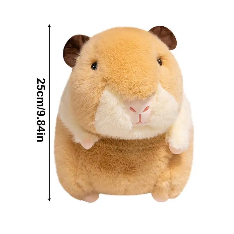 Hamster Plüsch Kuschelige Begleitpuppe 9,8 Zoll Stofftier Kissen für Kinder Erwachsene Kuscheliges Tier Plüschtier für Kinder