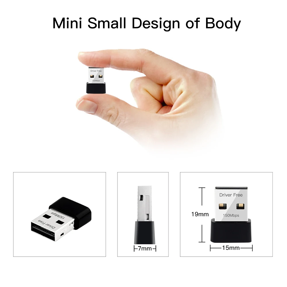 Mini USB WiFi Adapter 2.4G 150M Wireless Network Card USB 2.0 WiFi Ethernet Receiver Dongle for PC Computer Accessories ﻿
