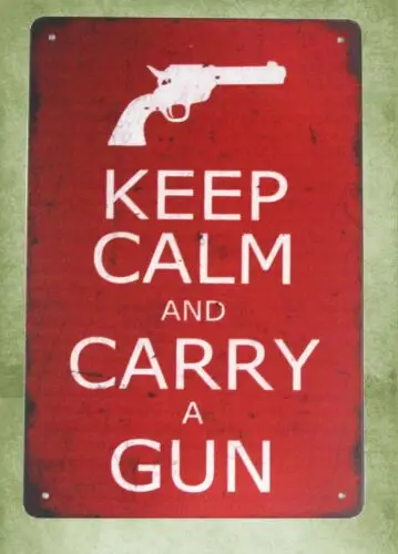 Сохраняйте спокойствие и носите пистолет раньше его и ее Настенный декор