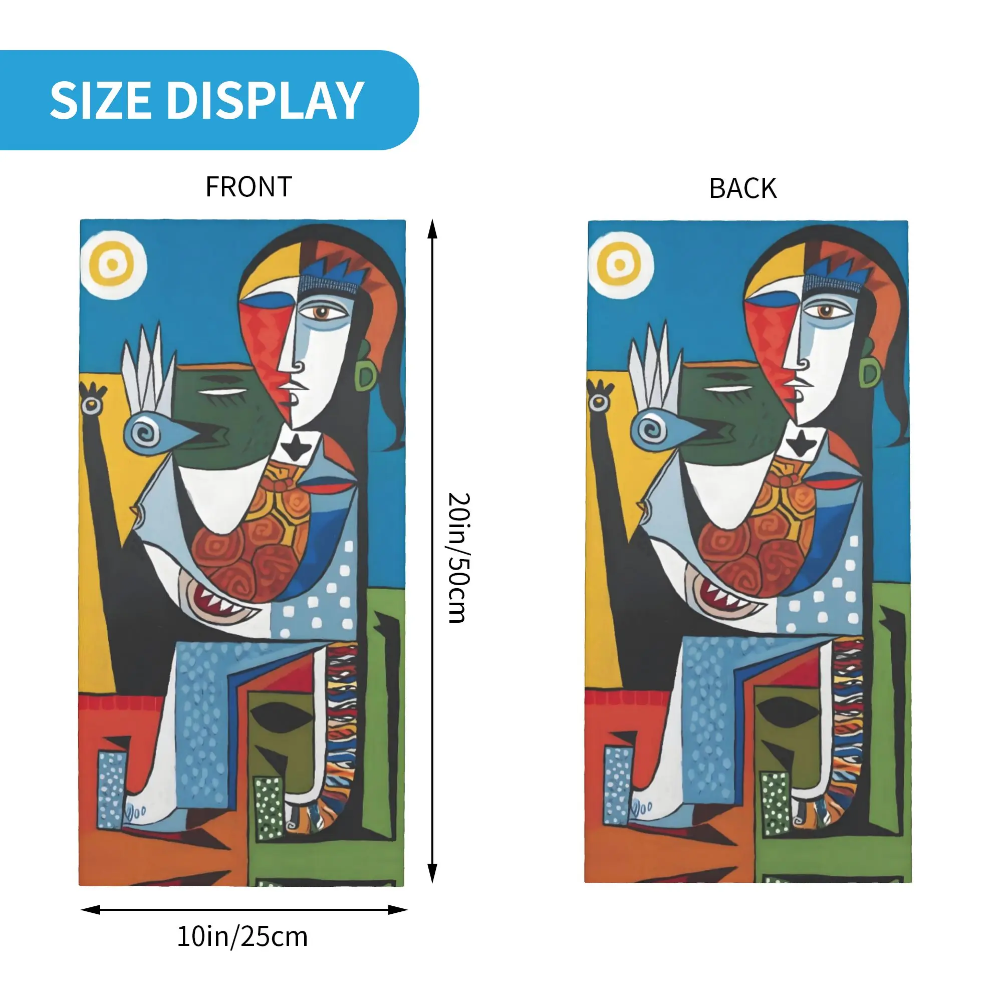Custom Pablo Picasso Art Neck Gaiter Women Men UV Face Shield Winter Woman Seated in an Armchair Bandana Scarf for Ski
