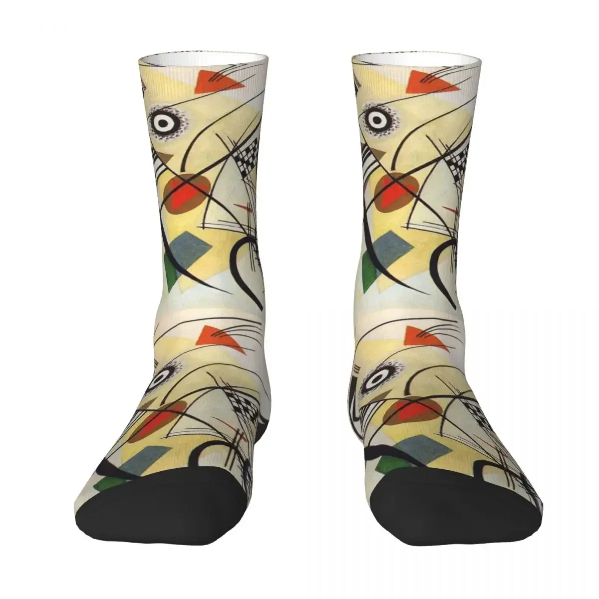 Transverse Line, 1923 Wassily Kandinsky Socks Harajuku Sweat Absorbing Stockings All Season Long Socks for Unisex Gifts