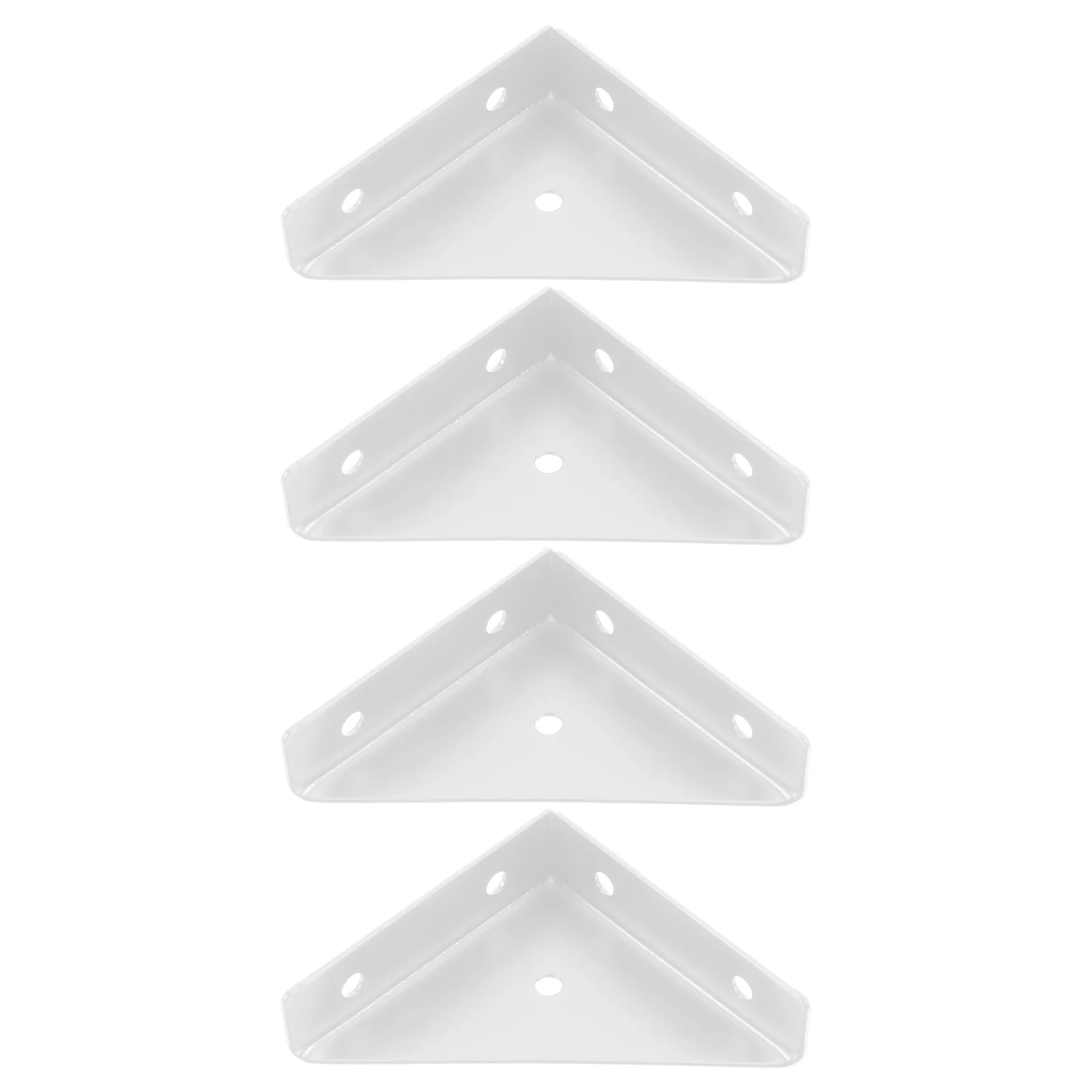 

4 Pcs Fixed Bracket Triangular Fastener Furniture Fastening Supports Angle Brackets