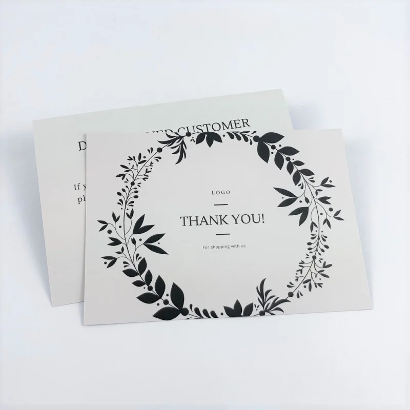 50 0.Zhang.Custom.A5 customized color printing greeting card flyer post card custom thank you card business