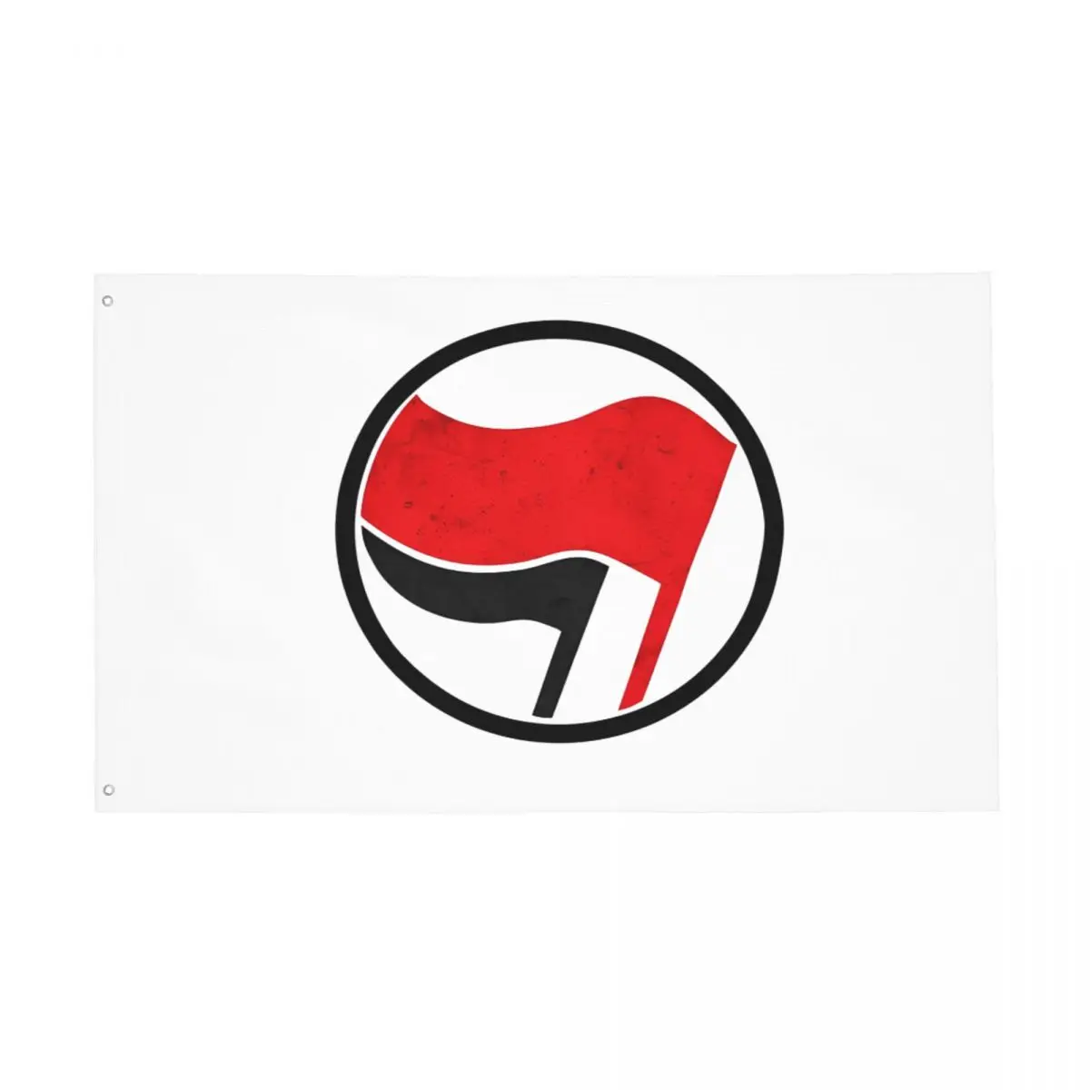 Anti Fascist Logo Flag Double Sided Indoor Outdoor Banner All Weather Home Room Dorm Wall Decor