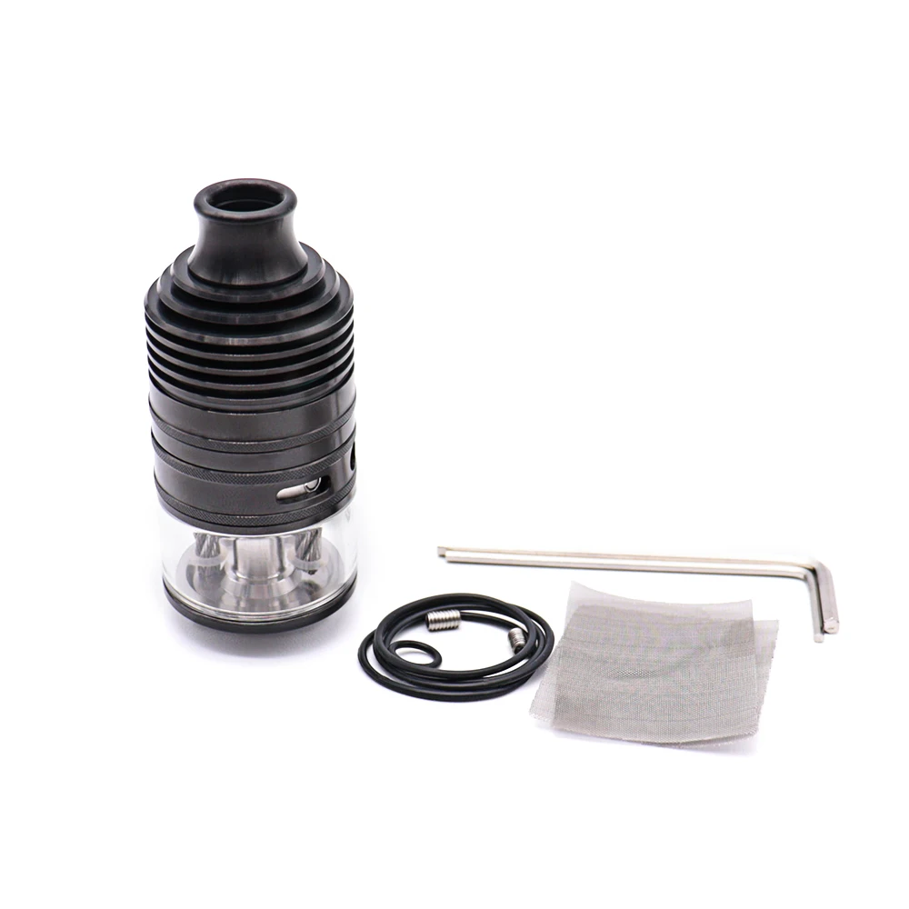 Taifun-GX COMPANY TA Vophoon Atomizer, GX RTA, DL, MTL, 316 SS, 23mm, 4ml, Réglage du débit d'air, Remplissage latéral, Simple, Double bobine, Reflowable, Précieux