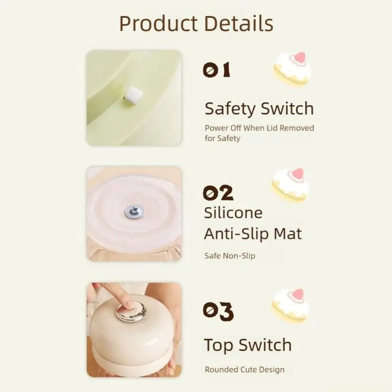 

D0AB USB Перезаряжаемый электрический измельчитель овощей Измельчитель овощей Измельчитель овощей Электрический измельчитель