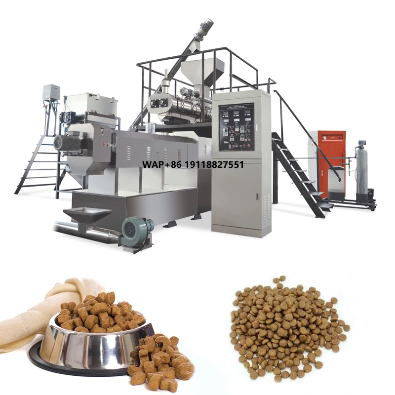 Fully Automatic Factory Supply Pet Food Processing Machine Dog Food Making Machine
