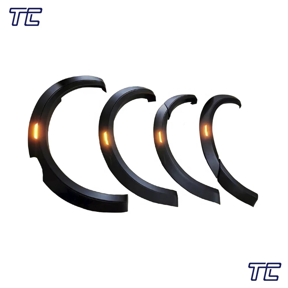 High Quality Car Wheel Eyebrows With Reflective Sheet Fender Flares for Ranger Dmax Navara NP300 Pickup Truck