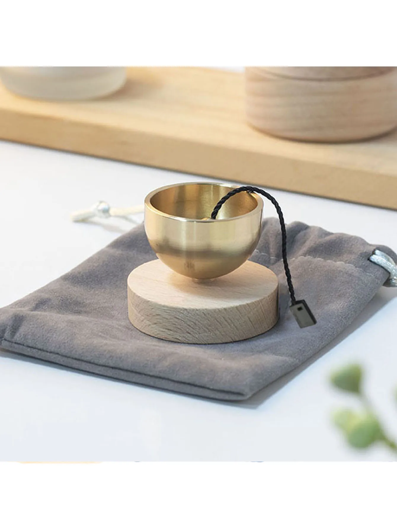 Mini Meditation Sound Bowl with Bag, Crisp Tone for Yoga Relaxation, Chakra Healing and Stress Relief as Spiritual Gift.