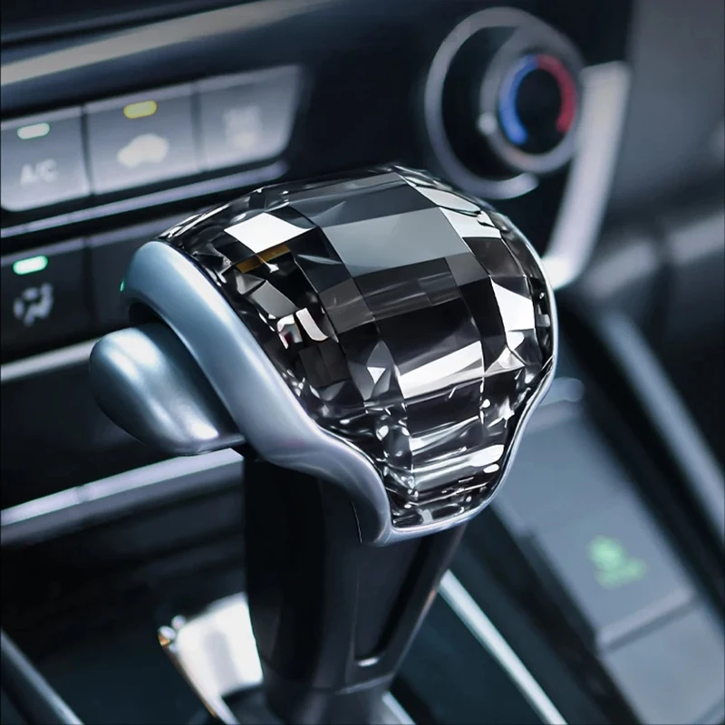 

For Honda CR-V CRV 2017-2022 Accessories Crystal Gear Shift Knob Cover Trim Shift Knob Protective Cover Car Accessories