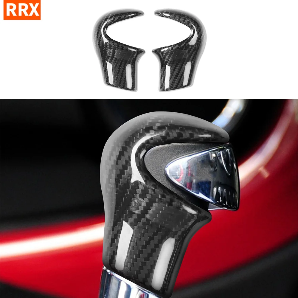 For BMW MINI R55 R56 R57 R58 R59 R60 R61 Real Carbon Fiber Gear Shift Knob Panel Trim Cover Car inside decorative Accessories