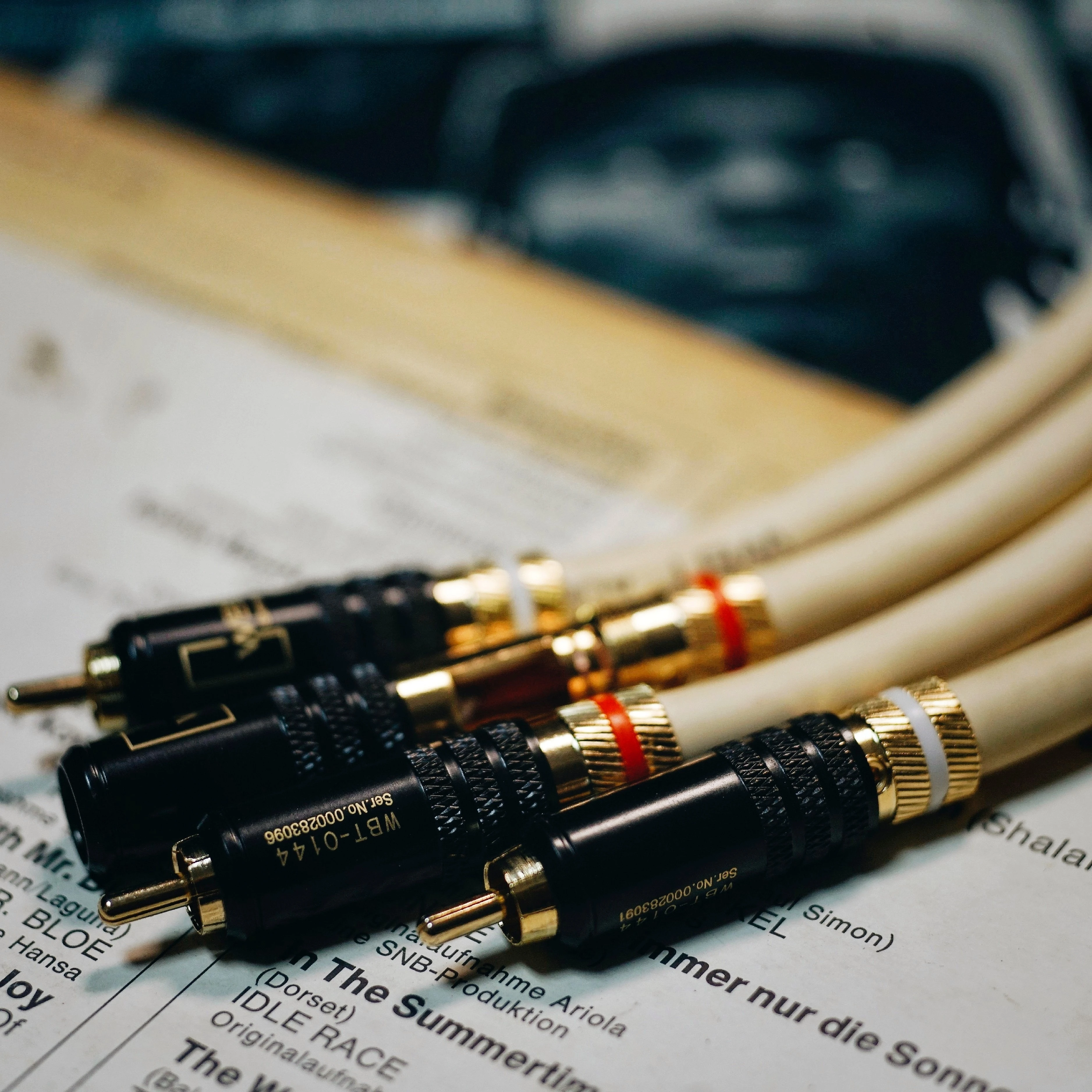 Original WBT 888 RCA Audio Cable high purity OFC HiFi Lotus Signal wire CD Amplifier Interconnect line made in Germany